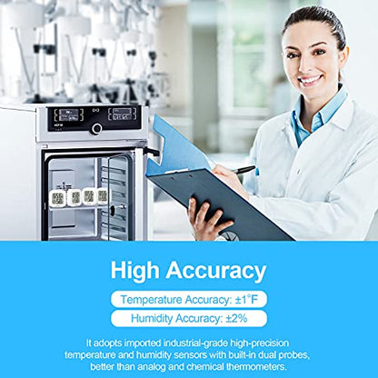 Vaikby Indoor Thermometer 4Pack, Humidity Gauge Meter Digital Hygrometer Room Thermometer for Home, Hight Accurate Temperature and Humidity Monitor, Large LCD Display Fahrenheit or Celsius - size: ℉/℃