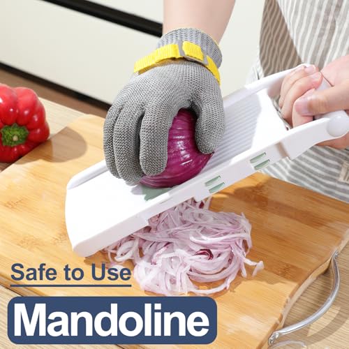 Dowellife ANSI A9 Cut Resistant Glove Food Grade, Stainless Steel Mesh Metal Knife Cutting Glove for Butcher Oyster Shucking Kitchen Mandoline Chef Slicing Fish Fillet (Large) - size: Large (Pack of 1)