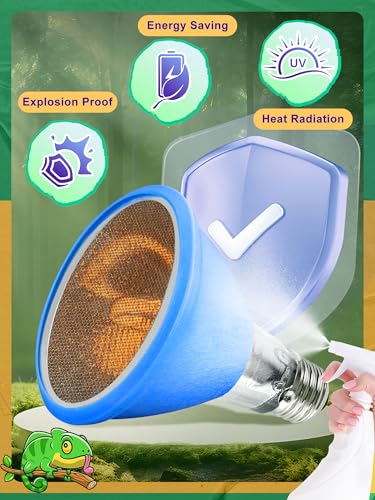 Heat Lamp Bulb, Infrared Heat Bulb, 75 Watts | Non-Luminous, Self-Ballasted, Deep Dome Fixture, 24 Hour Heat Source for Reptiles and Amphibians