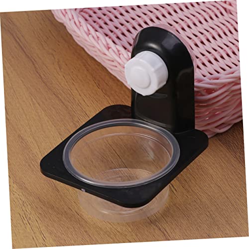 BESPORTBLE 2pcs Black Reptile Food Bowl Suction Cup for Tortoise and Lizard Feeding Easy to Clean Feeding Dish for Terrarium Aquarium Use - size: Size 5