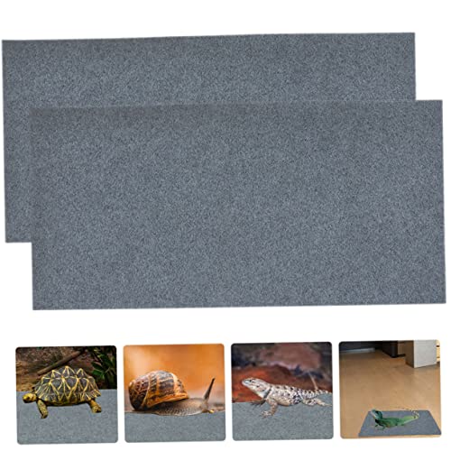 COLLBATH 2pcs Reptile Mat Cushion Substrate Liner Washable Pet Carpet for Terrarium for Lizards Snakes Turtles and More -Absorbent Design