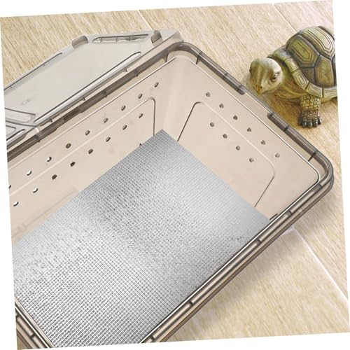 OUNONA 2pcs Reflective Heating Pad for Reptiles, Waterproof Warming Mat with 38w Power for Snake, Lizard, Gecko Terrariums, Pet Winter Heat Pad for Small Reptile Tanks