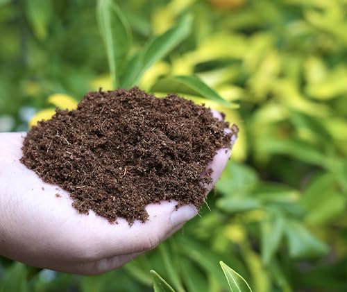 Happy Trees Coco Coir Loose Coconut Fiber Growing Medium, Potting Mix, Seed-Starting, Premium Quality, Triple-Washed for Low Salt/EC, pH Balanced, Peat-Free, Organic, 9 Quarts (10L)