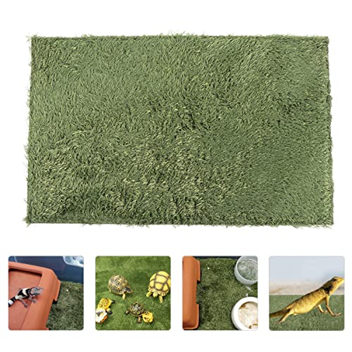 POPETPOP 2pcs Turtle Snake Gecko Terrarium Carpet Reptile Mat for Iguana Chameleon Rabbit Washable Odorless Soft Absorbent Terrarium Liner