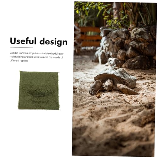 WOONEKY Reptile Carpet Lizards Bedding Fake Lawn Mat for Enclosure Terrarium Supplies - size: 20.00X20.00X0.50CM