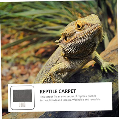 Garneck Waterproof Humidity Mat for Reptile Cage 3-in-1 Turtle Lizard Carpet Liner PET Bedding Substrate for Terrarium for Snakes and Tortoises