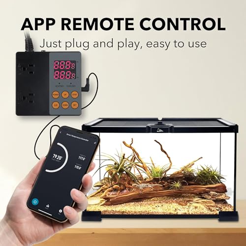 BN-LINK Smart WiFi Digital Temperature Controller Heating Cooling, Works with Alexa and Google Home. For Reptiles Aquarium Carboy Homebrew Breeding Fermenter Seed Germination °C/°F -40-176°F 15A/1875W - style: T9 WIFI