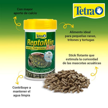Tetra ReptoMin Baby Floating Food Sticks, 0.92-Oz (26g) (Pack of 2) - size: 0.92 Ounce (Pack of 2)