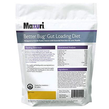 Mazuri | Better Bug Gut-Loading Cricket Diet | 8 Ounce (8 OZ) Bag