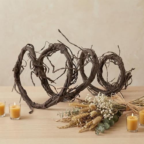 118" Bendable Artificial Grapevines Garland Tree Branches(L) | Flexible Large Creepy Fake Reptile Plants Twigs Cherry Blossom Wall Hanging Trunk Vines Archway Halloween Jungle Decoration - size: Large