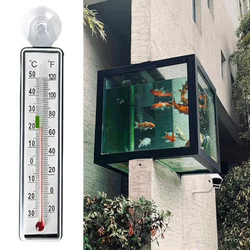 Temperature Gauge Aquarium | Reptile Box Supplies - Betta Tank Temperature Monitor,for Keepers Hobbyists Beginners Aquarists Pet Parents Home Office Study