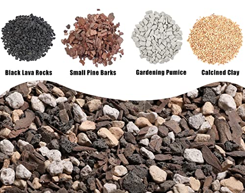 Bonsai Soil Mix Ready to Use 2 Quart, Fast Draining All Purpose Potting Soil for Bonsai Tree, Ideal for Root Development, Made from Akadama, Lava Rock, Pumice and Pine Barks