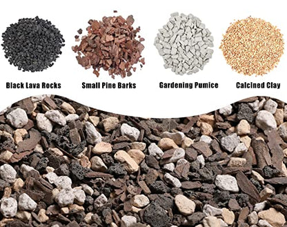Bonsai Soil Mix Ready to Use 2 Quart, Fast Draining All Purpose Potting Soil for Bonsai Tree, Ideal for Root Development, Made from Akadama, Lava Rock, Pumice and Pine Barks