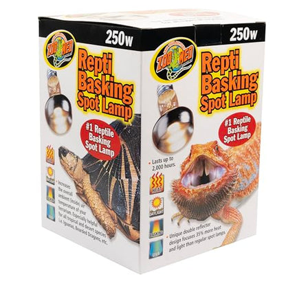 Zoo Med (2 Pack) Reptile Basking Spot Lamp 250 Watts