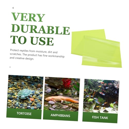 SUPVOX Reptile Carpet Mat and Washable Terrarium Liner for Bearded Dragons Tortoises Snakes and Lizards Easy Clean Habitat Flooring Green