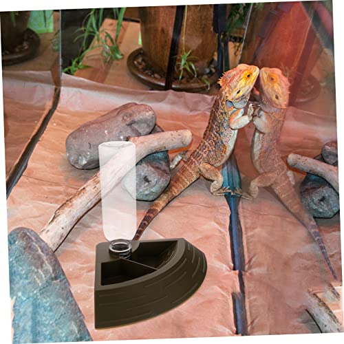 Levemolo Reptile Water Fountain Automatic Reptile Food Bowl Lizard Water Dispenser Pet Supply