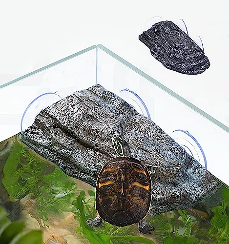 YZHZOM Turtle Basking Platform with Suction Cups, Floating Resting Terrace for Frogs, Terrapins and Tortoises