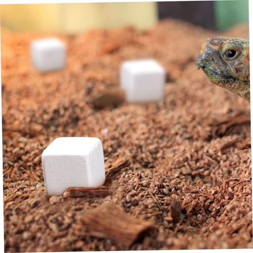 30pcs Reptile Calcium Blocks Natural Rocks for Turtles Tortoises Frogs Lizards Chameleons Enhances Health Water Stability Mineral