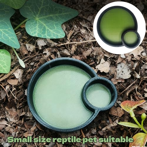 3Pcs Crustacean Care Bowl Dual Purpose Hermit Crab Feeders Water Dishes for Hermit Crab Snail Millipede and Small Reptile Pets