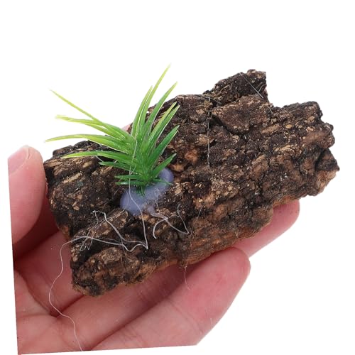VANZACK 20pcs Natural Cork Bark Reptile Terrarium Background for Climbing and Hiding Tree Bark Decor for Reptile Tank Supplies Realistic Aquarium Habitat Enhancement