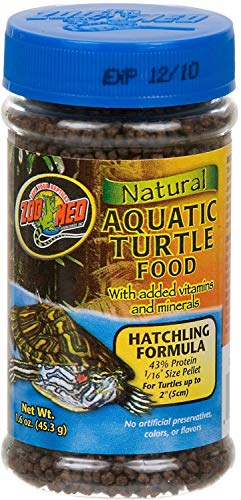 Zoo Med Natural Aquatic Turtle Food - Hatchling Formula (Pellets) 1.9 oz - Pack of 6