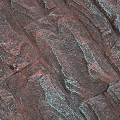 CHICIRIS 3D Reptile Background, Aquarium Background Foam Rock Wall Decor with 3D Textures for Fish Tank Reptile Tank Terrarium (D) - size: D