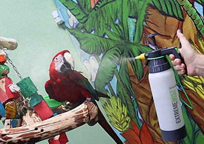 ExtremeMIST High-Performance Bird Sprayer | Ultrafine Avian Pump Mister | Handheld Pet Bird Bath Mister | Adjustable Nozzle | Bird Cage Cleaner | Perfect for Macaws, Cockatiels, Parrots & More - 20oz - size: 20oz