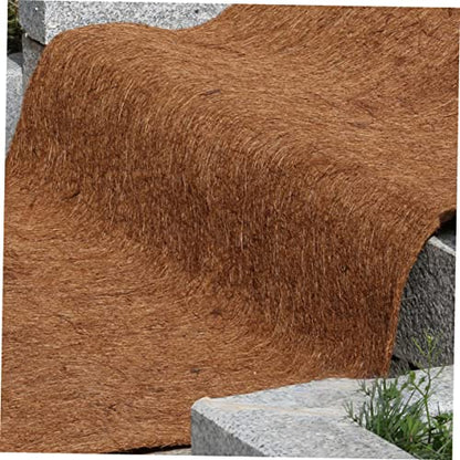 FRCOLOR Natural Reptile Carpet Mat Non-Slip Coconut Fiber Liner for Terrarium Reptile Climb Mat Durable Moisture Retaining Safe for Lizards Snakes and Turtles