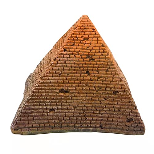 Large Pyramid Aquarium Landscaping Fish Hideout 5.5 inch Betta Fish Tank Exotic Decoration Gecko Snake Terrarium Decor Accessories