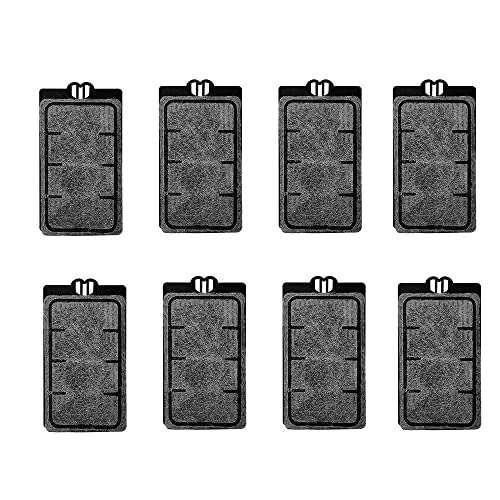 Aquarium Filter Cartridges Suit for 3.5W 280L/H Low-Water Fish Tank Filter Turtle Tank Reptiles Amphibians Frog Crab Cichlids Newt Filter Plate(Cartridges-8PCS) - size: Cartridges-8PCS