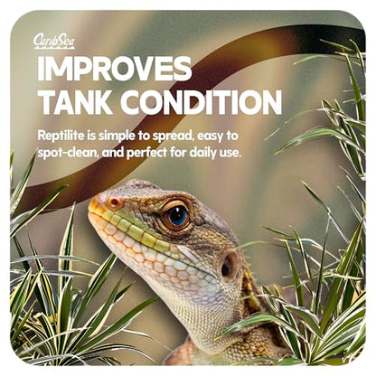 CaribSea Reptiles Calcium Substrate Sand - 20 lb Each - Natural White Sand for Reptile Terrariums, Promotes Healthy Habitat & Optimal Calcium Levels (Pack of 2) - size: 20lb (Pack of 2)