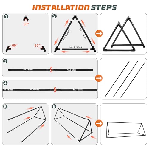 MECESOR Adjustable Reptile Lamp Stand - Triangular Reptile Light Stand with 3 Lengths for Terrariums,Heat Lamp Stand for Reptiles Tank,Stable & Space-Saving 18.5-47.2 in