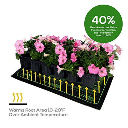 MET Certified Seedling Heat Mat, Seedfactor Waterproof Durable Germination Station Heat Mat, Warm Hydroponic Heating Pad for Indoor Home Gardening Seed Starter - size: 1 Pack-48" X 20"