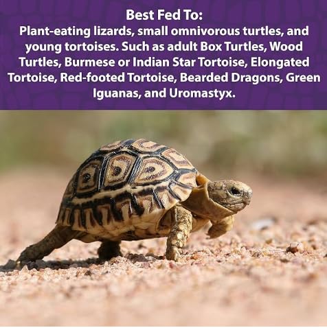 Mazuri | Juvenile Tortoise Food for Baby Tortoises | 8 Ounce (8 oz) Bag (Pack of 2)
