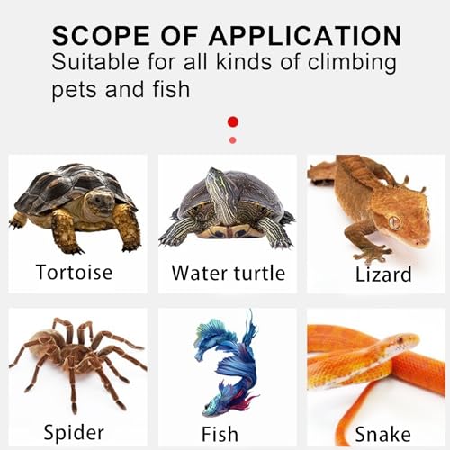 Medium Reptile Heating Pad USB Powered 45℃ Constant Temperature Mat Water Safe Flame Retardant 7 Layer Safety Design for Reptile Snake Leopard Gecko Turtle (L) - size: L