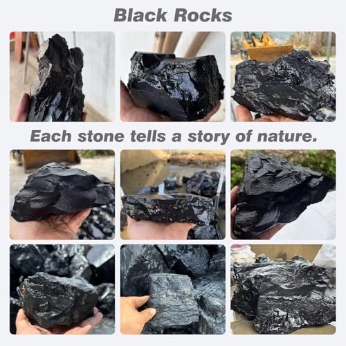 Unocho Aquarium Rocks 40lb Natural Stone for Aquariums Landscaping Paludarium Model Tank Decoration Aquascaping Amphibian Enclosures Garden(3"-10"-12pcs) - size: 40LB(12pcs)3-10in.
