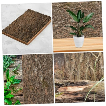 Toddmomy Cork Bark Background for Reptile Tanks and Aquariums Natural Terrarium Decor Safe for Aquatic Animals Compact for Climbing Pets