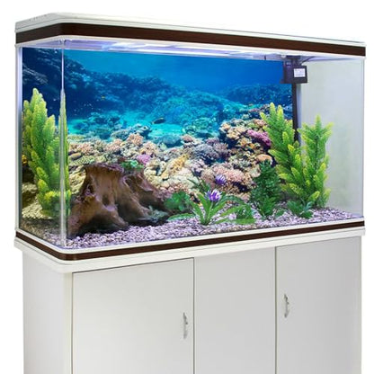 AWERT Aquarium Background Coral Reef Tropical Fish Undersea Fish Tank Background 48x20 inches Durable Polyester Background - size: 48 x 20 in