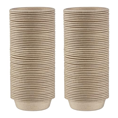 100Pcs 1oz Biodegradable Crested Gecko Food Cups fit Reptile Food Dish or Water Bowl