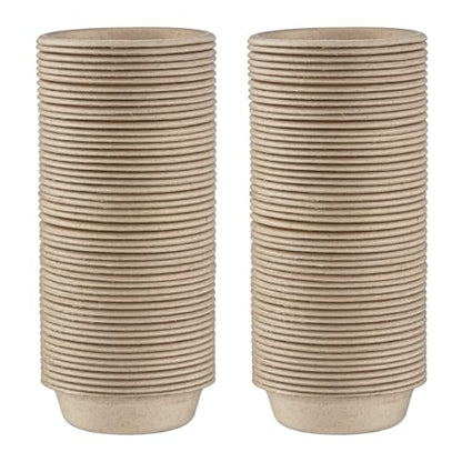 100Pcs 1oz Biodegradable Crested Gecko Food Cups fit Reptile Food Dish or Water Bowl