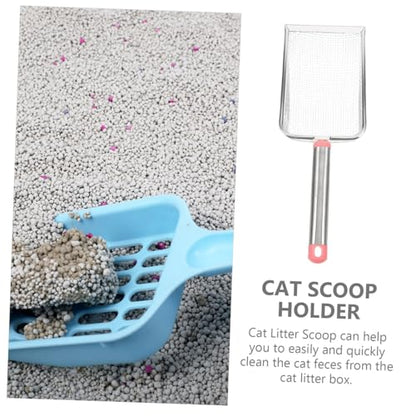 BESPORTBLE Stainless Steel Cat Litter Scoop Fine Mesh Excrement Shovel for Easy Cleaning of Litter Box and Reptile Terrarium Waste Pet Tool Mesh