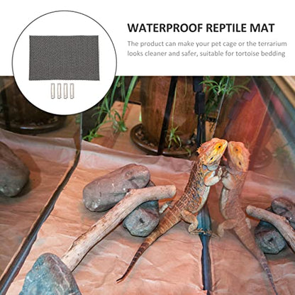 LIOOBO Reptile Cage Mat Snake Lizard Carpet Turtle Lizard Bedding Substrate Liner Pet Bedding Liner