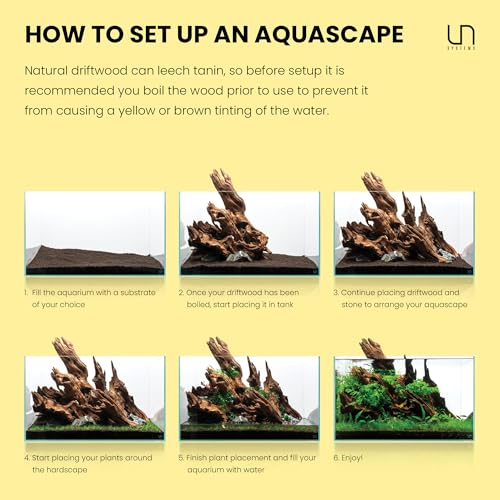 Ultum Nature Systems Driftwood - Spider Drift Wood for Fish Tank, Planted Tank, Terriarium, Paludarium - Versatile Natural Driftwood Decor, Events Wood Centerpiece - Spider Wood, M 12-15", 5 Pack - size: 12-15" 5-Pack