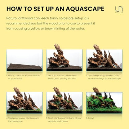 Ultum Nature Systems Driftwood - Spider Drift Wood for Fish Tank, Planted Tank, Terriarium, Paludarium - Versatile Natural Driftwood Decor, Events Wood Centerpiece - Spider Wood, S 7-12", 3 Pack - size: 7-12" 3-Pack