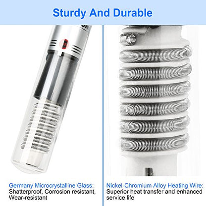 DaToo Aquarium Heater Fish Tank Heater Submersible 100 Watt, 1 Yr Warranty - size: 100Watt