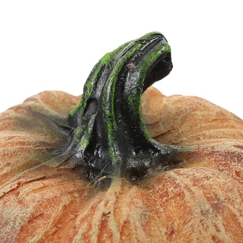 Amosfun Resin Pumpkin Reptile Hideout 3-Inch Terrarium Decor for Lizards Frogs Turtles Naturalistic Reptile Tank Shelter Cave