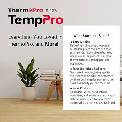 TempPro TP50 3 Pieces Digital Hygrometer Indoor Thermometer Room Thermometer and Humidity Gauge with Temperature Humidity Monitor (Previously ThermoPro) - color: White