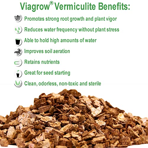Viagrow® 16 qt. (0.5 cu. ft.) Coarse and Chunky Grade Vermiculite Soil Amendment (1-Pack) / A Product of The Harvest Company™ - size: 1 Pack