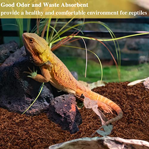 ZeeDix 2 Pack Coconut Fiber Substrate, 100% Organic Coconut Husk Coco Coir Brick Terrarium Bedding for Reptiles, Tortoise, Bearded Dragon, Leopard Gecko, Snake, Hermit Crabs, Frogs, Tarantula - color: 2pcs