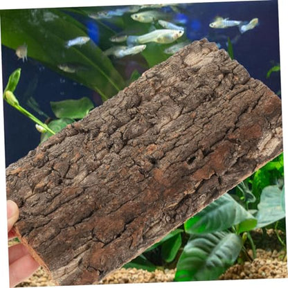 Sosoport 3pcs Reptile Bark Backdrop for Fish Tank Terrarium Background and Reusable Wall Decor for Amphibians and Reptiles